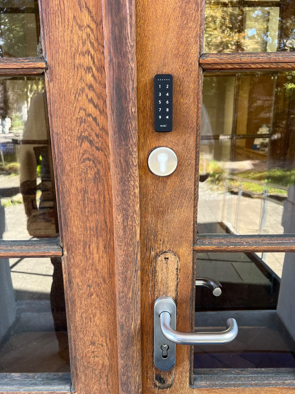 Das Nuki-Keypad an der Eingangstür